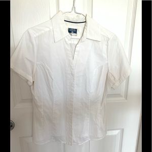 Riders Lee White button up blouse Small